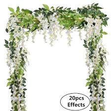 Et recevez un bulletin mensuel avec nos meilleures images de haute qualité. 2m Wistaria Artificiel Guirlande Fleur Lierre Plante Artificielle Mariage Exterieur Pour Cimetiere Decoration Mariage Champetre Cdiscount Maison