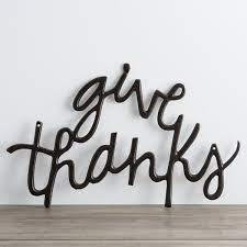 Give Thanks Metal Word Art Christian Wall Decor Metal Words Word Wall Decor