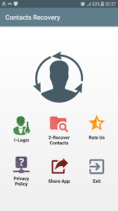 You can restore all deleted contacts using menu . Deleted Contact Recovery For Android Apk Download