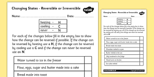 Science activities for kids to learn about the changing states of matter e.g. Change Of State Worksheet Nidecmege