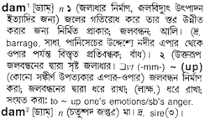 The term baṅgalo, meaning bengali and used elliptically for a house in the bengal style. Dam Bengali Meaning Dam Meaning In Bengali At English Bangla Com Dam à¦¶à¦¬ à¦¦ à¦° à¦¬ à¦² à¦…à¦° à¦¥