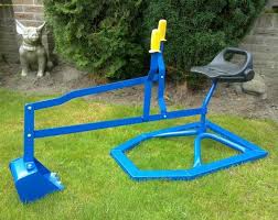 kinder graafmachine zandbak kraan metaal blauw zandbak speelgoed metaal