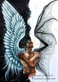 Morning Star Angel Drawing Lucifer Wings Dark Fantasy Art