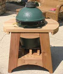 Custom Medium Big Green Egg Nest Big Green Egg Outdoor Kitchen Big Green Egg Table Big Green Egg Table Plans
