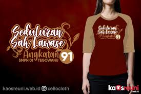 Setelah sukses dengan pemilukada desain baju angkatan, maka acara selanjutnya adalah vote warna baju. Smp 1 Angkatan 91 Desain Kaos Reuni Raglan Coklat Marun Kaosreuni Web Id