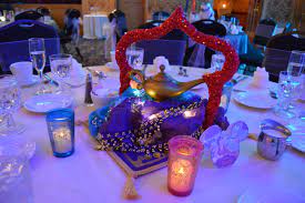 Disney Inspired Aladdin Centerpiece Disney Wedding Centerpieces Disney Wedding Theme Aladdin Wedding Theme