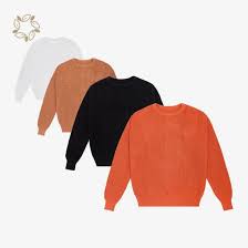 100% sợi dây cotton hữu cơ đan áo xương sườn Jumper thân thiện với môi  trường cơ bản Áo len áo len bền vững Nam giới - Trung Quốc Áo len y