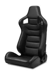 2 X Black Side Carbon Fiber Mix Pvc Leather L R Racing Bucket Seats Slider Racing Seats Bucket Seats Carbon Fiber