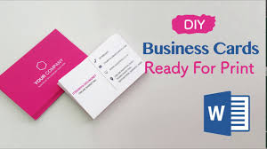When designing personalized business cards, choose from available options, such as standard business cards, rounded corner business cards, thick business cards, and more. How To Create Your Business Cards In Word Professional And Print Ready In 4 Easy Steps Youtube