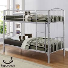 Milan modern bunk bed shaker style. Corfu Silver Finish Metal Bunk Bed Metal Bunk Beds Modern Bunk Beds Bunk Beds