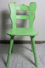 Kuchenstuhl Holzstuhl Stuhl Bauernstuhl Lind Grun 60er Country Landhaus Shabby Deco Ideias