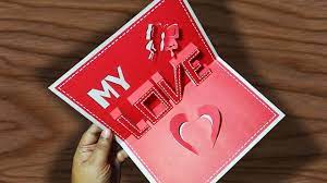 All in from greetings island Diy Valentine S Day Pop Up Card Anniversary Cards Gift Idea Handmade Greeting Card Ideas Youtube