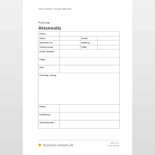 Anschreiben erstellen im din 5008 format. Formular Fur Eine Aktennotiz Formular Business Wissen De