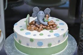 Cake delivered wasn't cake that was ordered by a.j. Little Boy S Elephant Baby Shower