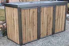 mulltonnenbox holz gunstig larche douglasie eiche bei zaun fackler mulltonnenbox mulltonnenverkleidung mulltonnenhaus