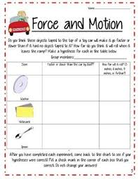 Some of the worksheets below are force and motion worksheets in pdf, lessons on force and motion, balanced and unbalanced forces and velocity and acceleration with colorful diagrams. Force And Motion Science Lessons Force And Motion Fourth Grade Science