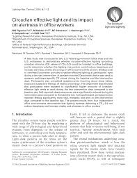 Bluegate surfaceworks inc, 15936 downey ave, paramount, ca (employees: Pdf Circadian Effective Light And Its Impact On Alertness In Office Workers