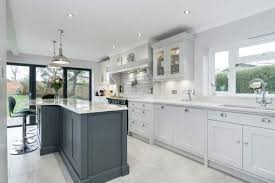 In stunning colours, including cream and grey, this kitchen wouldn't be out of place in a big family kitchen or chic city apartment. Light Grey Shaker Kitchen With Classic Styling