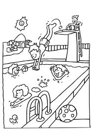 Coloriage Jeux A La Piscine Et Dessin A Colorier Jeux A La Piscine Avec Coloriage Dessin Com Coloriage Coloriage Masque Dessin A Colorier