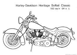 Free Motorcycle Coloring Page Letscoloringpages Com Harley Davidson Heritage Gif 1 510 1 092 Pixels Free Coloring Pages Harley Davidson Coloring Pages