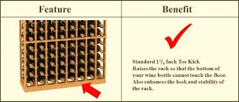 The wine rack holds 23 standard 750 ml size bottles easily and also has a product with 32 standard bottles. What To Look For When Choosing Wine Racks