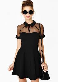Little Black Dress Black Contrast Transparent Sheer Mesh Hollow Dress The Top 10 Best Little Black Dresses Fashion Little Black Dress Black Dress