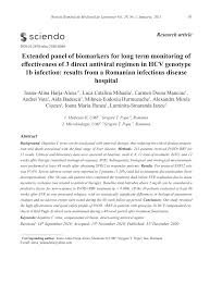 Universitatea de medicină și farmacie grigore t. Pdf Extended Panel Of Biomarkers For Long Term Monitoring Of Effectiveness Of 3 Direct Antiviral Regimen In Hcv Genotype 1b Infection Results From A Romanian Infectious Disease Hospital