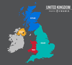 Na imagem abaixo, podemos contemplar as ilhas que fazem parte do arquipélago: Mapa Colorido De Reino Unido Descargar Vector