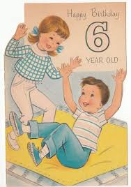Birthday Wishes For 6 Year Old Boy From Mother Pin On Vintage Birthday Greeting Cards