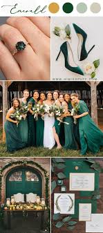 14 Dark Green Emerald Wedding Colors Palettes Emerald Wedding Colors Emerald Green Weddings Summer Wedding Colors