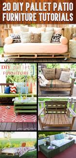 It is elegant, attractive, and enhances the ambiance of the patio. 20 Diy Pallet Patio Furniture Tutorials For A Chic And Practical Outdoor Patio Cute Diy Projects