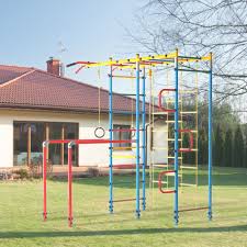 Nirosport Kletterinsel Turngerat Outdoor Turnstation Klettergerust Trimmstation Spielturm Kindersportgerat Fur Garte In 2020 Backyard Gym Pull Up Bar Gymnastic Rings