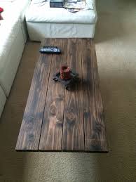 My Coffee Table Top 2x6 Douglas Fir With Dark Stain Wax Douglas Fir Wood Coffee Table Douglas Fir