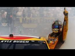Kyle miyata larson (born july 31, 1992), nicknamed yung money, is an american professional auto racing driver. Kyle Busch Hangs Out Of His Car Window During A Burnout Watkins Glen 2013 Youtube