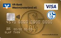 Mit einer mastercard® oder visa karte bezahlen sie weltweit ganz bequem und sicher. Schalke 04 Vr Kreditkarte Vr Bank Westmunsterland Eg In Borken Coesfeld Dulmen Rosendahl Holtwick Gescher Stadtlohn Reken Und Velen