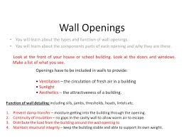 Visuals in the art hoe aesthetic often include nature, paintings, … Wall Openings You Will Learn About The Types And Function Of Wall Openings You Will Learn About The Components Parts Of Each Opening And Why They Are Ppt Download