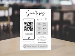 Scan to Pay Card, Payments Sign Card, Qr Code Sign for Small Business, Scan  to Pay Canva Template, Qr Code Sign Template, Scan to Pay Sign
