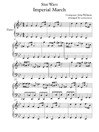 Search our free piano sheet music database for more! Imperial March Star Wars Easy Version 0