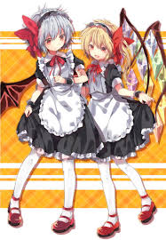 flandre scarlet maid miya tsumazukanai pantyhose remilia scarlet touhou wings 東方 かわいい レミリア かわいい かわいいアニメの写真