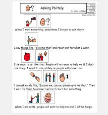 This Is A Social Story About A Common Problem Related To Communication Asking Politely This Sho Visual Social Stories Social Stories Social Stories Autism