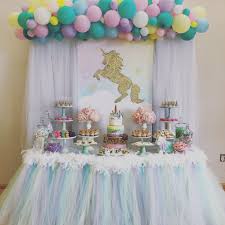 Unicorn Candy Buffet By Bizzie Bee Creations Unicorn Birthday Party Decorations Birthday Party Tables Birthday Decorations