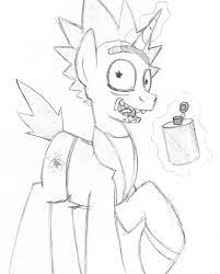 Neilwacaster On Instagram Rick And Morty Is One Of My Favorite Shows Of All Time So I Decided To Draw Rick Sanchez As A Pony Pony Rick And Morty Drawings