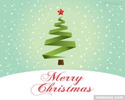 Greeting christmas card with flat christmas objects. Christmas Greeting Card Design Free Vector