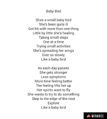 Baby Bird Poetry Poem My Poetry Poems