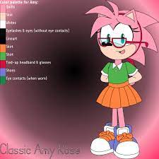 Classic Amy Rose: (March 2022 Redesign) by Jenny_Wakeman1 -- Fur Affinity  [dot] net
