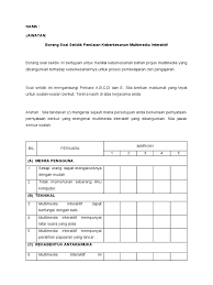 Salah satu aplikasi untuk membuat multimedia interaktif untuk profil perusahaan adalah. Borang Soal Selidik Penilaian Keberkesanan Multimedia Interaktif