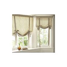 ticking stripe ribbon tie curtain