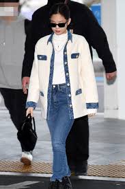 Blackpink's jennie is known for her stunning bod and impeccable style so isn't it time we get ready for her to leave you breathless because here are some of her sexiest outfits ever! Blackpink S Jennie And Rose Shows Us Their Jacket Style Inspo With Their Recent Airport Outfits Inkistyle