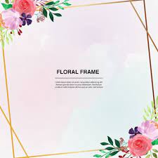 golden hand painted frame flowers plant watercolor png and vector with transparent background for free download hand painted frames hand painted flowers watercolor plants