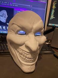 3D printing THE JESTER MASK EMBODIES MYSTERY AND TERROR THIS HALLOWEN! •  made with Bambu Carbon x1・Cults